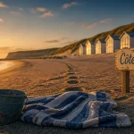 lille plages : Côte d’Opale au coucher du soleil, sable et serviette