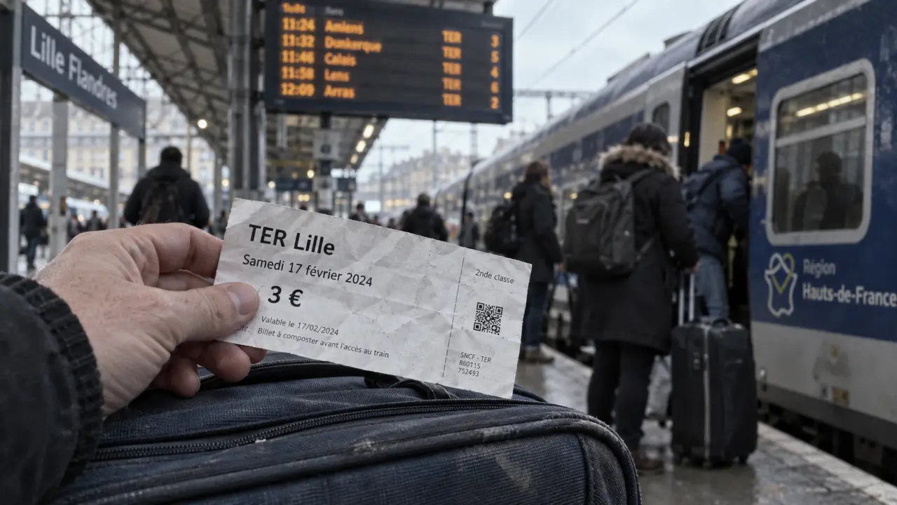 Billet train braderie Lille 3€ en TER : photo gare et horaires