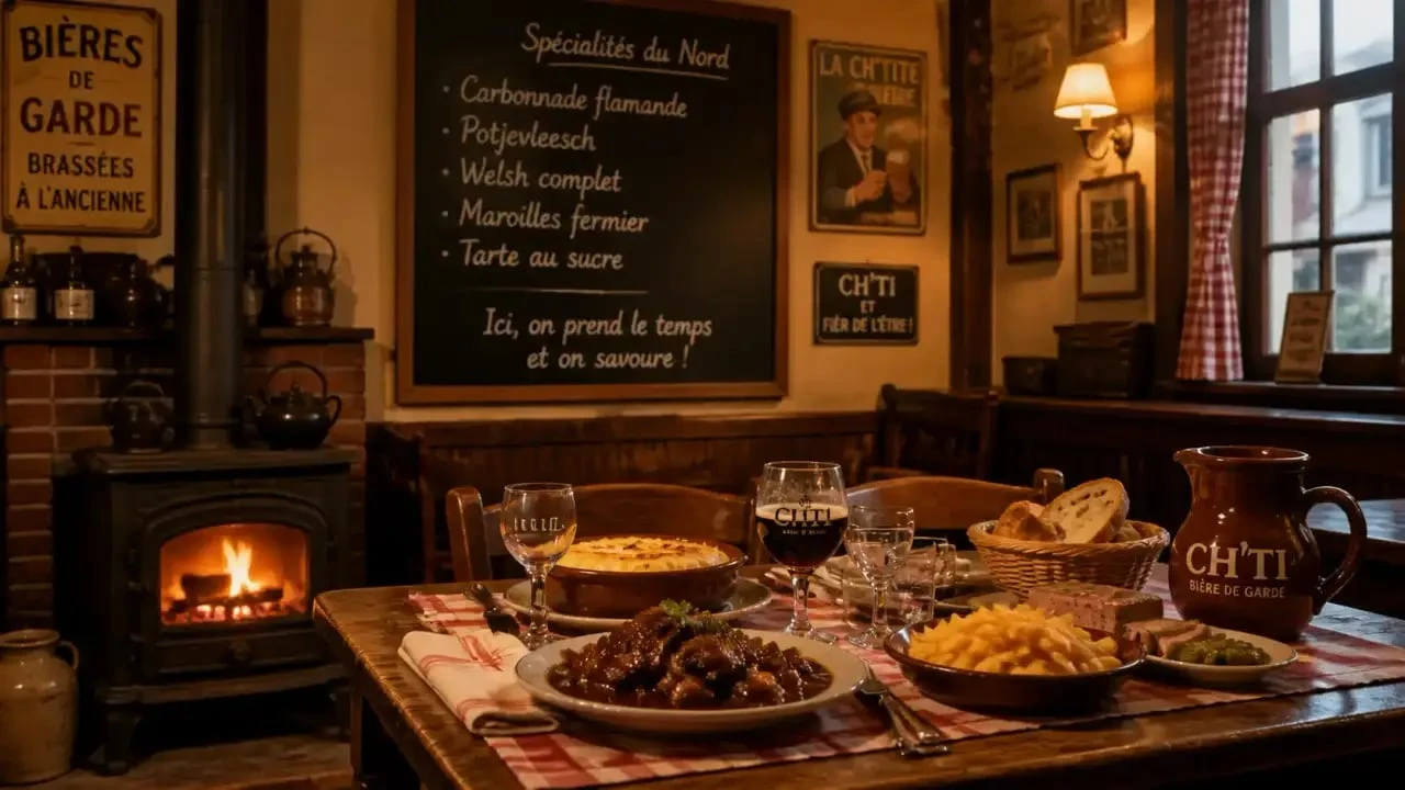 Visiter Lille en novembre : ambiance chaleureuse dans un estaminet lillois