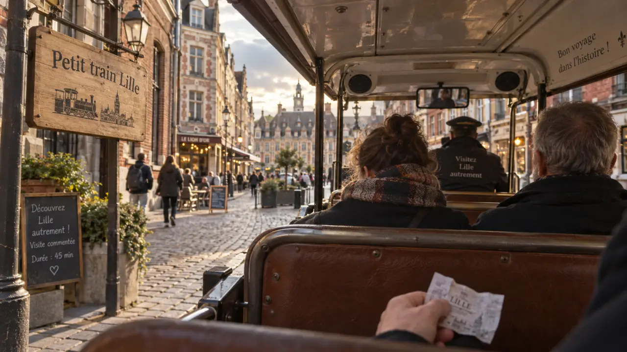 Visiter Lille en petit train : petit train touristique au Vieux-Lille